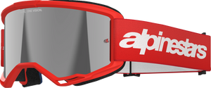 Alpinestars Goggles - Goggle Vision 3 Wordmark Red/mir Sil - 5103325-3094 Alpinestars Goggles - Goggle Vision 3 Wordmark Red/mir Sil - 5103325-3094