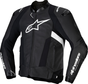 Alpinestars - Jacket Missile V3 Lthr Blk/wht 52 - 3100125-12-52