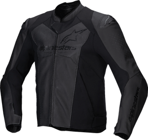 Alpinestars - Jacket Faster V3 Airflow Lthr Blk/blk 54 - 3103625-1100-54