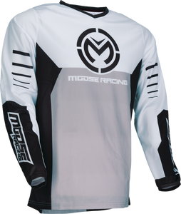 Moose Racing - Jersey Qualifier Black/white Lg - 2910-8153