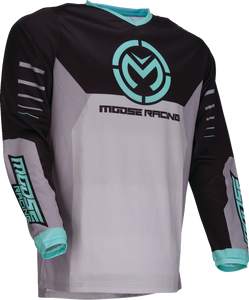 Moose Racing - Jersey Qualifier Gray/teal Lg - 2910-8185
