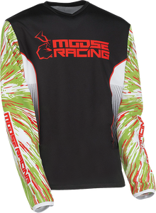 Moose Racing - Jrsy Yth Agrd Gn/rd/bk Xs - 2912-2266