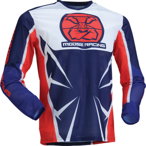 Moose Racing - Jersey Youth Agroid Mesh Rd/wh/bl Lg - 2912-2526