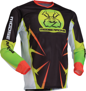 Moose Racing - Jersey Youth Agroid Mesh Hi-viz/bk Xl - 2912-2534