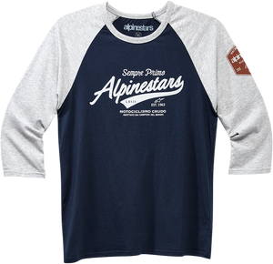 Alpinestars - Tee Script Gy/nv Xl - 1230715051171XL