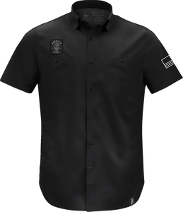 American Biker - Shirt Ltw Biker Sam Bk/wh 4x - ABBSAM07ST74BK4R