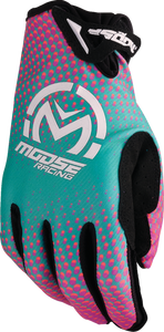 Moose Racing - Glove Sx1 Pink/purple/teal Lg - 3330-8074