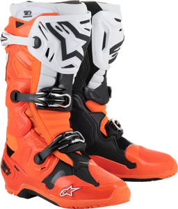 Alpinestars - Boot Tech 10 Enduro Orange Fluo/black/white 10 - 2010025-4512-10