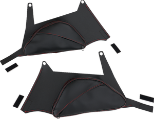 Show Chrome - Dual Side Tank Pouches - H40-401RED Show Chrome - Dual Side Tank Pouches - H40-401RED