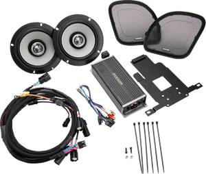 Kicker - Speaker 6.5" 4 Channel 300 Watt Amp Road Glide - 50HDR154 Kicker - Speaker 6.5" 4 Channel 300 Watt Amp Road Glide - 50HDR154