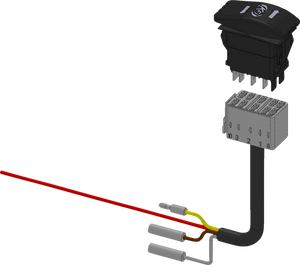 Kfi Products - Plow Actuator Rocker Switch Backlit - ACT-BLDRS-K