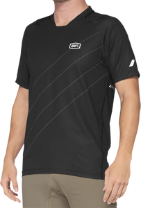 100 Percent - Jrsy Celium Gy/bk Lg - 41204-290-12