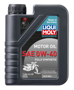 Liqui Moly Snowbike Motor Oil 0w-40 1 Liter - 20356 Liqui Moly Snowbike Motor Oil 0w-40 1 Liter - 20356