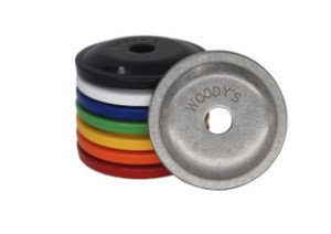 Round Grand Digger Support Plates Powder Coated White (48) - ARG-3815-48