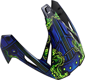 Icon - Variant Pro Visor - Willy Pete - Blue - Variant Pro Helmet Visor - Willy Pete - 0132-1461