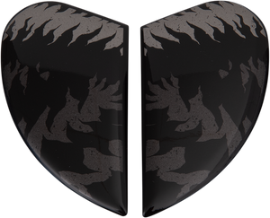 Icon - Airform Side Plates - Lycan - Black - Airform Helmet Side Plates - Lycan - 0133-1230