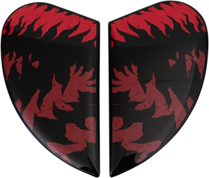 Icon - Airform Side Plates - Lycan - Red - Airform Helmet Side Plates - Lycan - 0133-1231
