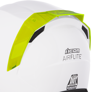 Icon - Airflite Rear Spoiler - Dayglo Green - Airflite Helmet Rear Spoiler - 0133-1307