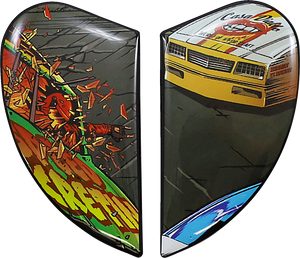 Icon - Airform Side Plates - Stroker - Black - Airform Helmet Side Plates - 0133-1360