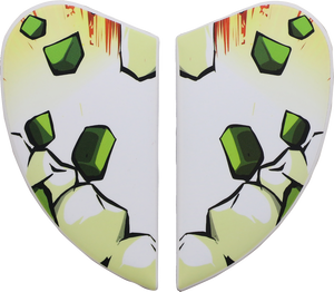 Icon - Airform Side Plates - Grenadier - Green - Airform Helmet Side Plates - 0133-1386