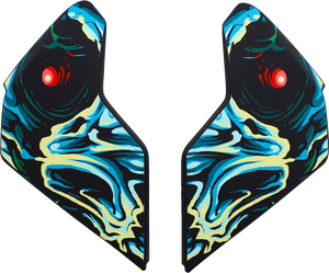 Icon - Airflite Side Plates - Omnicrux - Black - Airflite Helmet Side Plates - Omnicrux - 0133-1408