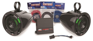 MTX Audio RideCommand Universal Audio W/ Amp And 2 Roll Cage Speaker Package - UNI-1-PRCAA