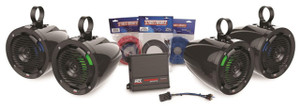 MTX Audio RideCommand Universal Audio W/ Amp And 4 Roll Cage Speaker Package - UNI-2-PRCAA
