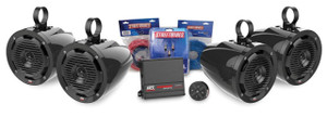 MTX Audio Universal Bluetooth Audio W/ Amp And 4 Roll Cage Speaker Package - UNI-2-MUDBTRC MTX Audio Universal Bluetooth Audio W/ Amp And 4 Roll Cage Speaker Package - UNI-2-MUDBTRC
