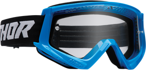 Thor - Youth Combat Goggles - Racer - Blue/Black - Youth Combat Racer Goggles - 2601-3047