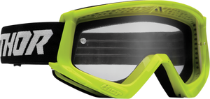 Thor - Youth Combat Goggles - Racer - Flo Acid/Black - Youth Combat Racer Goggles - 2601-3050