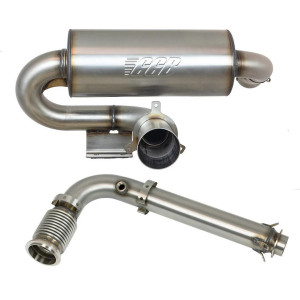 GGB Exhaust Can-Am Maverick X3 Turbo / X3 MAX UTV Stainless (SPORT Muffler & Bypass Pipe) - 62-2180-73 GGB Exhaust Can-Am Maverick X3 Turbo / X3 MAX UTV Stainless (SPORT Muffler & Bypass Pipe) - 62-2180-73