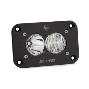 Baja Designs S2 Pro Black Flush Mount LED Auxiliary Light Pod (Driving/Combo) (Clear) - 481003