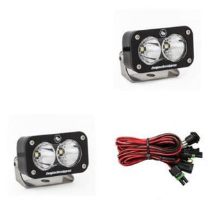 Baja Designs S2 Pro Black LED Auxiliary Light Pod Pair (Spot) (Clear) - 487801 Baja Designs S2 Pro Black LED Auxiliary Light Pod Pair (Spot) (Clear) - 487801