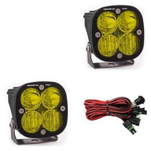 Baja Designs Squadron Pro Black LED Auxiliary Light Pod Pair (Driving/Combo) (Amber) - 497813 Baja Designs Squadron Pro Black LED Auxiliary Light Pod Pair (Driving/Combo) (Amber) - 497813
