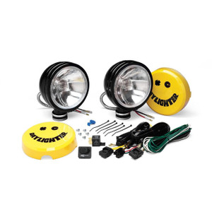 KC HiLiTES 6" Daylighter Halogen Pair Pack System (Black) (Spread) - 234 KC HiLiTES 6" Daylighter Halogen Pair Pack System (Black) (Spread) - 234