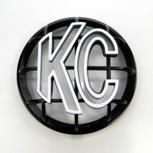KC HiLiTES 5" Apollo Stone Guard (Black With White Logo) - 7217 KC HiLiTES 5" Apollo Stone Guard (Black With White Logo) - 7217