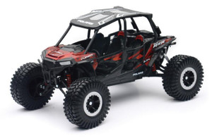 New Ray Toys Polaris RZR XP4 Rock Crawler (Titanium Metallic)/ Scale - 1:18 - 57976B - 57976B