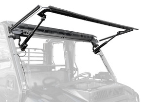 SuperATV Kawasaki Mule Pro MaxDrive Power Flip Windshield - PFWS-K-MULEFXT-70