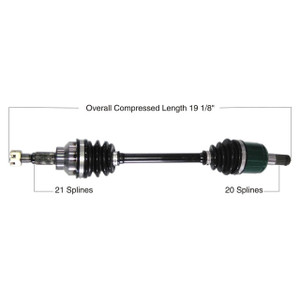 Tytaneum Honda Front Right OE Replacement CV Axle - 813-0061