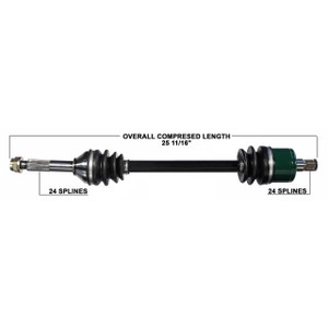 Tytaneum Kawasaki Rear Right OE Replacement CV Axle - 813-0110 Tytaneum Kawasaki Rear Right OE Replacement CV Axle - 813-0110