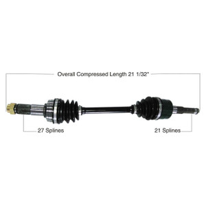 Tytaneum Yamaha Front Left OE Replacement CV Axle - 813-0193