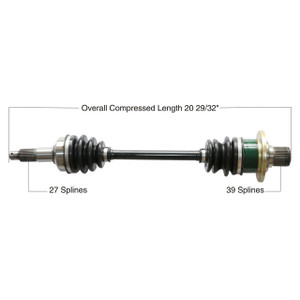 Tytaneum Yamaha Rear Left OE Replacement CV Axle - 813-0199 Tytaneum Yamaha Rear Left OE Replacement CV Axle - 813-0199