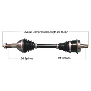 Tytaneum Can-Am Rear Right Heavy Duty CV Axle - 813-0238 Tytaneum Can-Am Rear Right Heavy Duty CV Axle - 813-0238