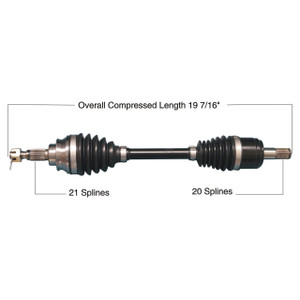 Tytaneum Honda Front Right Heavy Duty CV Axle - 813-0265