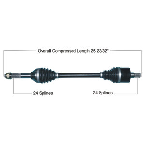 Tytaneum Kawasaki Rear Right Heavy Duty CV Axle - 813-0280 Tytaneum Kawasaki Rear Right Heavy Duty CV Axle - 813-0280
