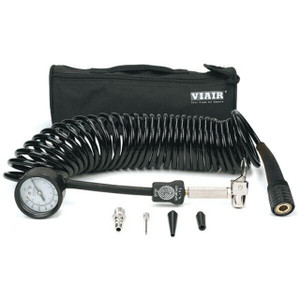 VIAIR 5-In-1 60 PSI Gauge Inflator/Deflator Coil Hose (Braided) - 27 VIAIR 5-In-1 60 PSI Gauge Inflator/Deflator Coil Hose (Braided) - 27