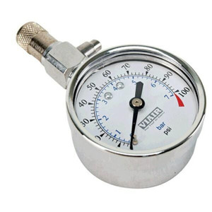 VIAIR 100 PSI 2" Bleeder Valve Tire Gauge - 90072 VIAIR 100 PSI 2" Bleeder Valve Tire Gauge - 90072