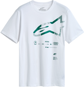 Alpinestars - Geografica Ss Csf Tee White Sm - 1215-72200-20-S