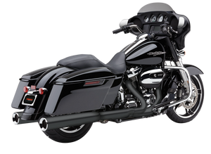 Cobra - 4.5" Powrflo Round Slip-ons Black Flh/flt 17-22 - 6214RB