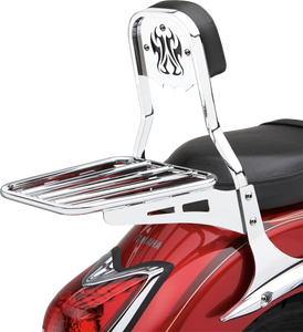 Cobra - Backrest Insert Tribal Chrome Fits Std - 1152008